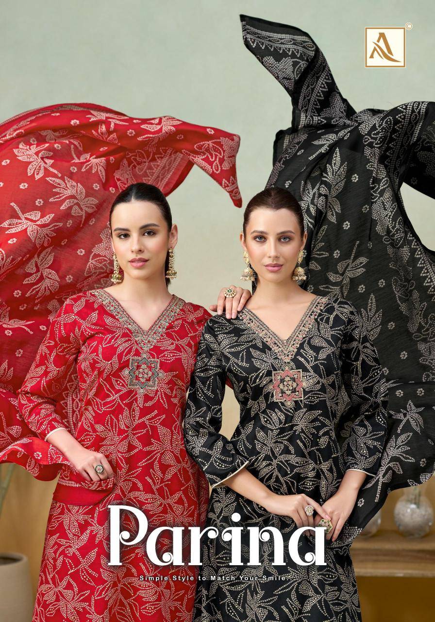 Alok suit parina Designer dress material wholesalers